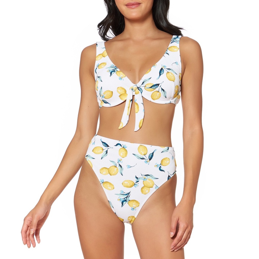 NWT Jessica Simpson Nice Lemons Bikini Bottom